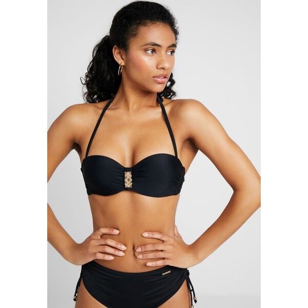 LASCANA GLORIA WIRE BANDEAU Góra od bikini black L8381J00C