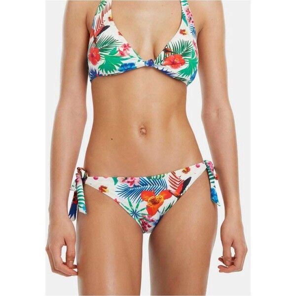 Desigual Dół od bikini white/blue DE181I00C