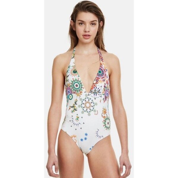 Desigual Kostium kąpielowy white DE181G007
