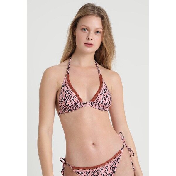 Hunkemöller LADY LEOPARD TRIANGLE Góra od bikini pink HM181J034