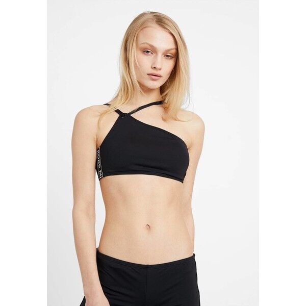 MICHAEL Michael Kors ONE SHOULDER Góra od bikini black MK181J00J