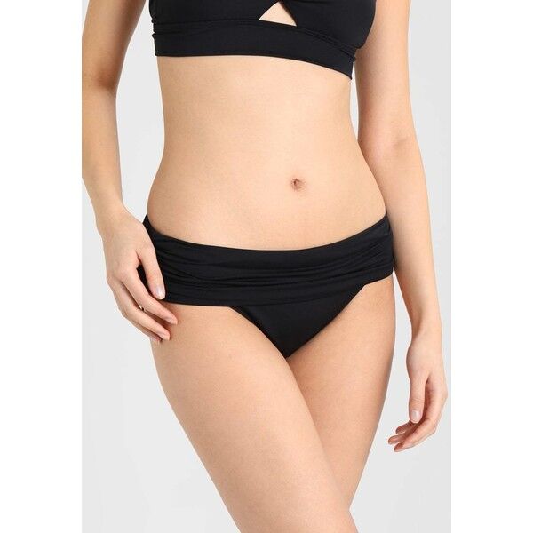 Lauren Ralph Lauren WIDE SHIRRED BANDED HIPSTER Dół od bikini black L4281I001