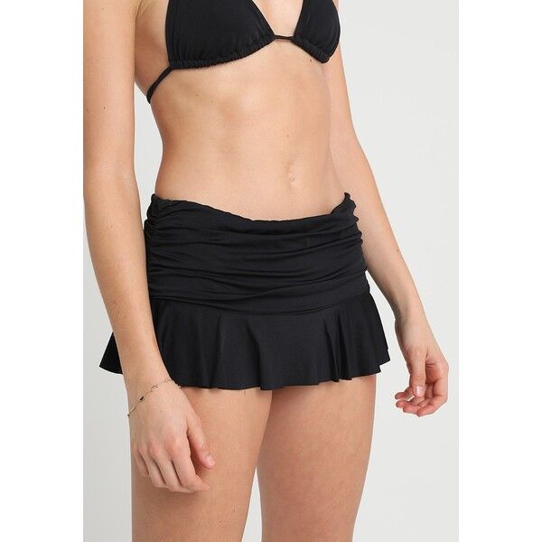Lauren Ralph Lauren RUFFLE SKIRTED HIPSTER Dół od bikini black L4281I008