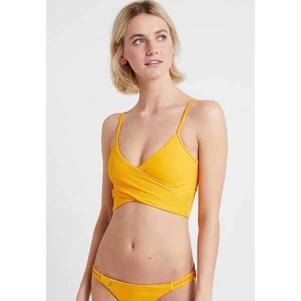 Maaji FARRAH CROSS CROP WRAPEPD CAMI Góra od bikini yellow MJ581J00Z