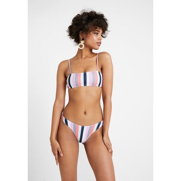 Missguided STRIPED STRAPPY BANDEAU SET Bikini pink M0Q81L00T