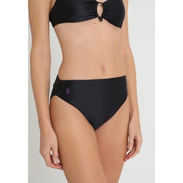 Polo Ralph Lauren HI WAIST FRENCH CUT LEG Dół od bikini black PO281I00K