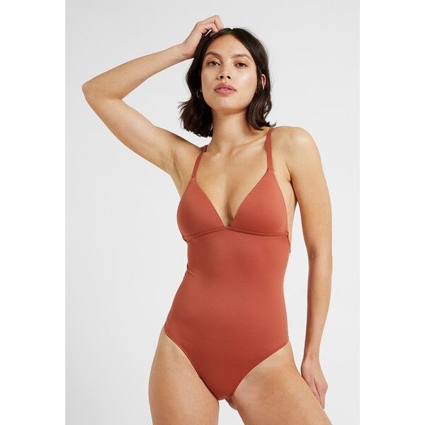 Weekday GAZE SWIMSUIT Kostium kąpielowy rust WEB81G00P