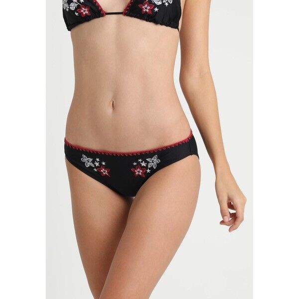 Dorothy Perkins EMBROID BOTTOM Dół od bikini black DP581I00A
