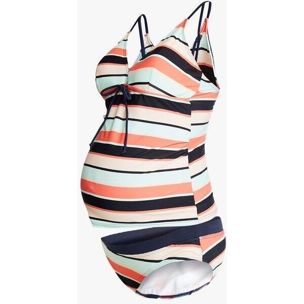 MAMALICIOUS MLDORINE PADDED BLOCK TANKINI Kostium kąpielowy dubarry/black iris/fari aqua/heaven M6481L002