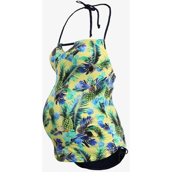 Cache Coeur MATERNITY TANKINI WITH FIXED PADS Kostium kąpielowy yellow CZ089H007