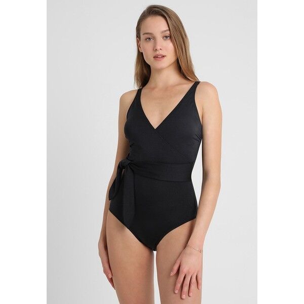 Pour Moi AZURE WRAP CONTROL SUIT Kostium kąpielowy black POJ81G00I