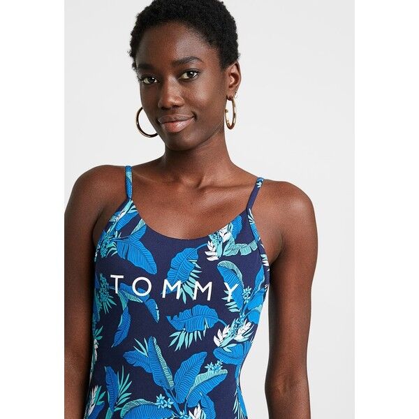 Tommy Hilfiger TROPIC ONE PIECE Kostium kąpielowy navy blazer TO181G00P