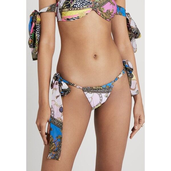 Jaded London LOW RISE WITH TIE SIDE SCARF CLASH PRINT Dół od bikini multi JL081I00G