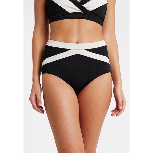 Seafolly POPBLOCK HIGH WAISTED PANT Dół od bikini black S1981I036