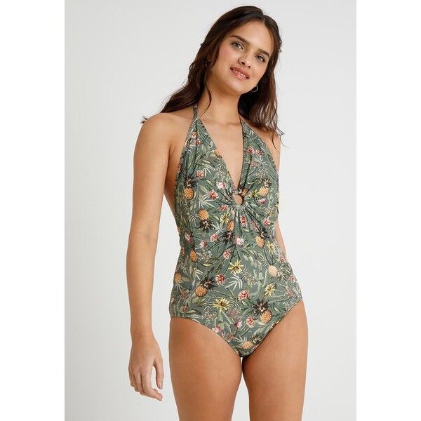 Esprit BAHIA BEACH SWIMSUIT Kostium kąpielowy light khaki ES181G01O