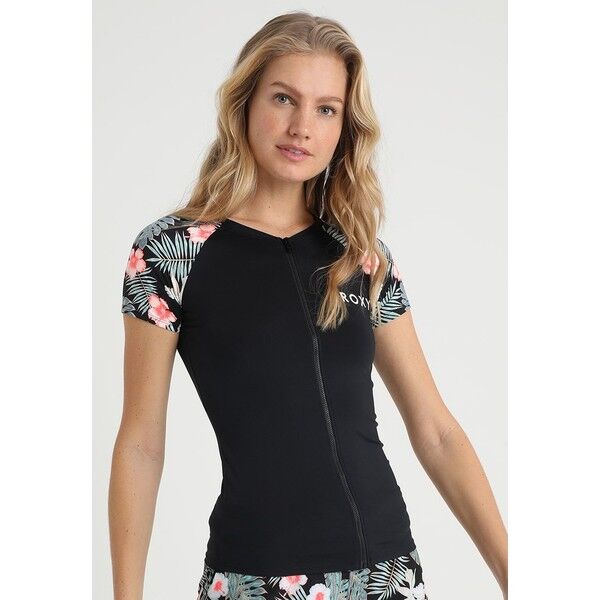 Roxy ZIP SHIRT Góra od bikini anthracite RO581N015