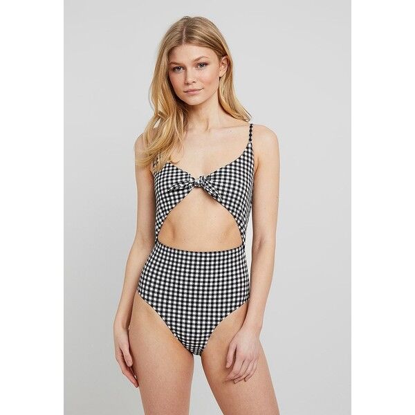 Benetton BATHING SUIT Kostium kąpielowy black/white 4BE81G001