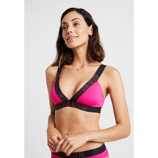 Calvin Klein Swimwear INTENSE POWER PLUNGE Góra od bikini beetroot purple C1781J00X