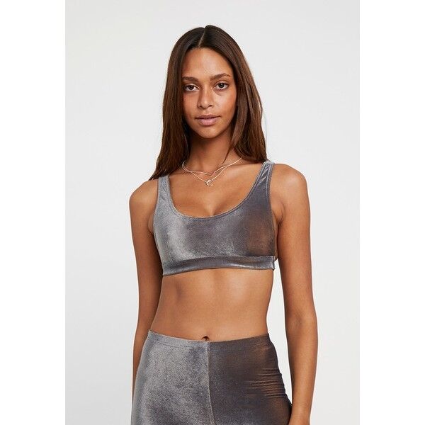 Topshop CROP Góra od bikini navy TP781J01J