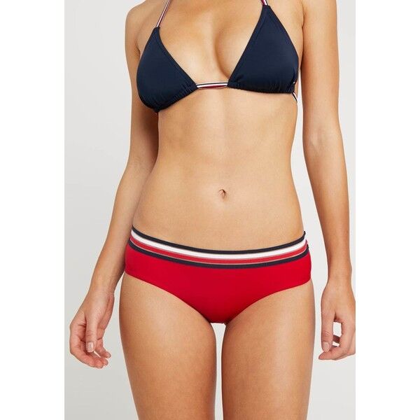 Tommy Hilfiger CORE SIGNATURE HIPSTER Dół od bikini tango red TO181I016