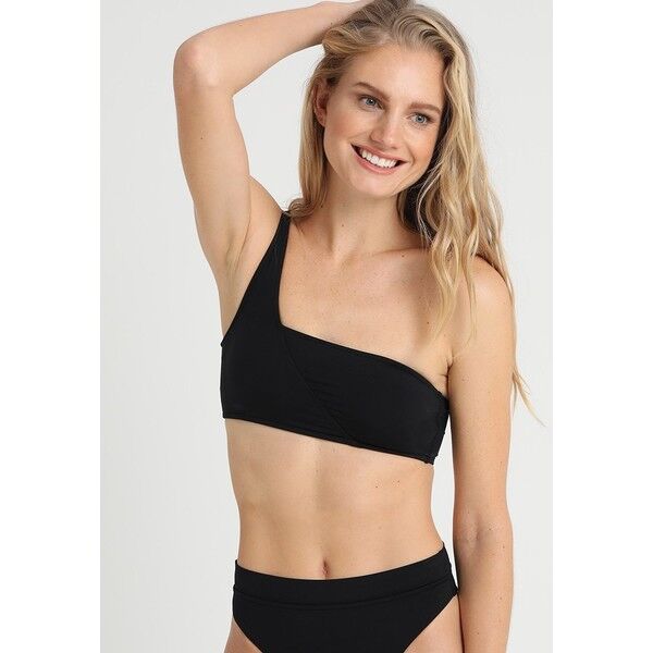 Seafolly ACTIVE ONE SHOULDER BANDEAU Góra od bikini black S1981J03U