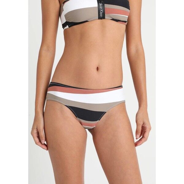 Calvin Klein Swimwear BRAZILIAN HIPSTER Dół od bikini brown C1781I00O