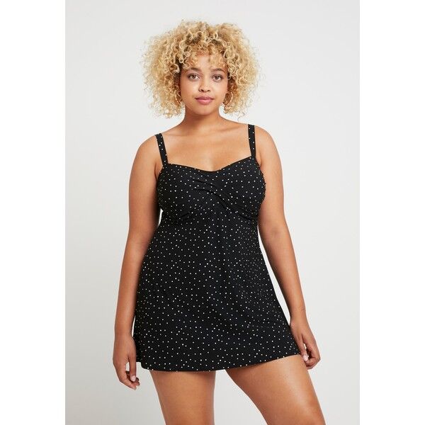 Evans SPOT SWIMDRESS Kostium kąpielowy black EW281G00L