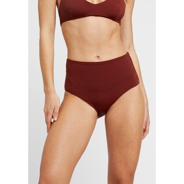 Weekday NOVA HIGHWAIST SWIM BOTTOM Dół od bikini dark red WEB81I011