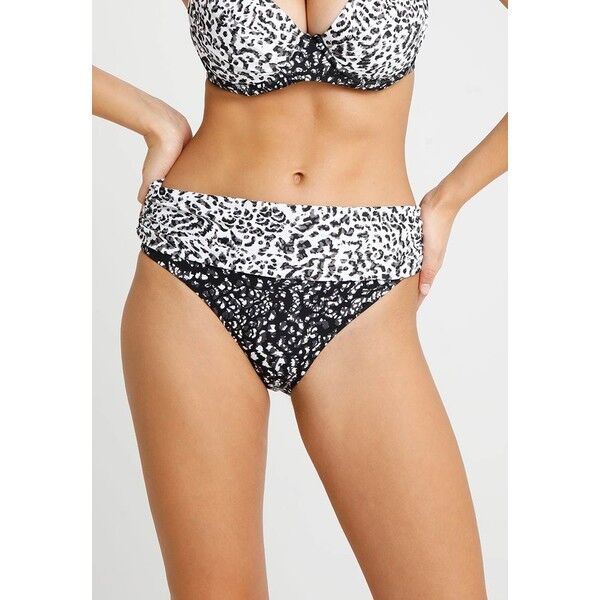 Pour Moi MIXOLOGY FOLDOVER BRIEF Dół od bikini black/white POJ81I00F