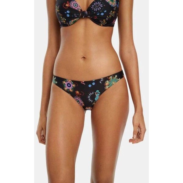 Desigual BIKI LIA B Dół od bikini black DE181I008