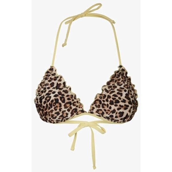 Pieces Góra od bikini tan PE381J00F