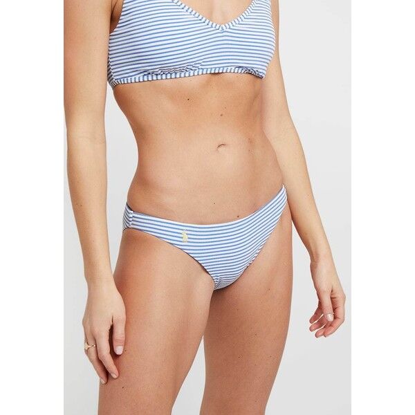 Polo Ralph Lauren SEERSUCKER STRIPE DEVIN HIPSTER Dół od bikini dark blue PO281I00O