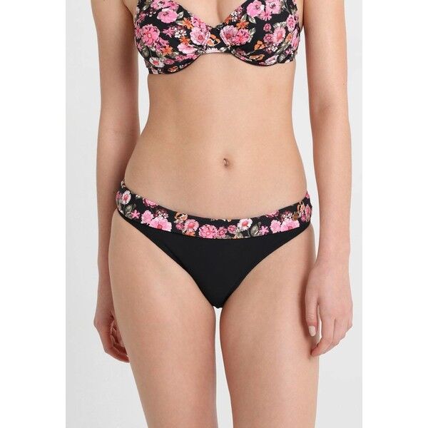 LASCANA FLOWER PANTS BAND Dół od bikini black L8381I019