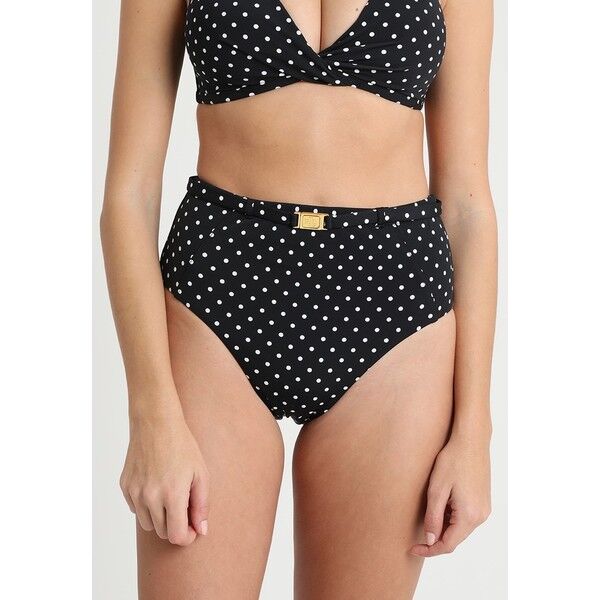 Lauren Ralph Lauren HIGH WAIST BELTED PANT SHAPING FIT LOGO BELT BUCKLE Dół od bikini black L4281I009