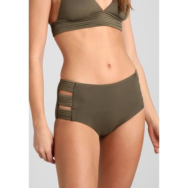 Seafolly HIGH WAISTED QUILTED PANT Dół od bikini dark olive S1981I007