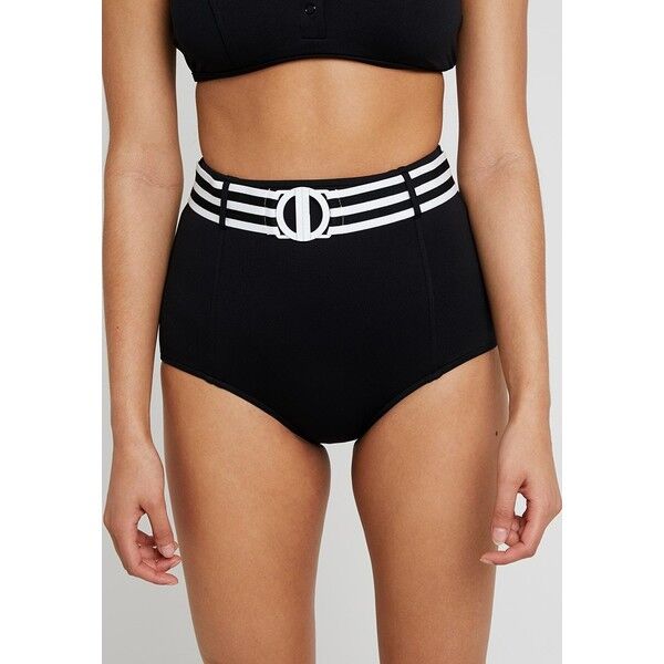 Seafolly BELTED HIGH WAISTED PANT Dół od bikini black S1981I03A