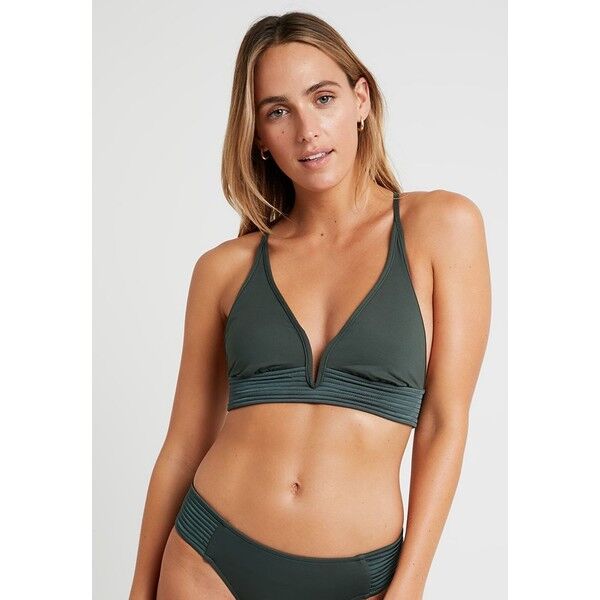 Seafolly QUILTED LONGLINE Góra od bikini forest green S1981J02P