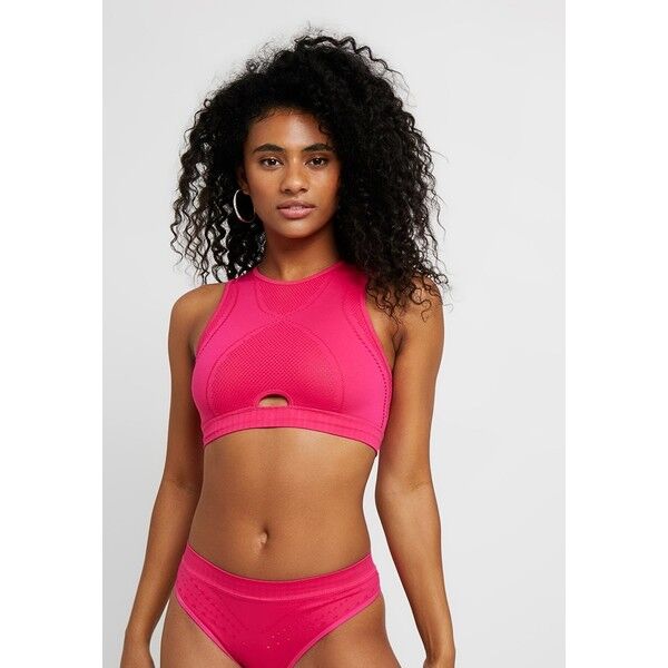 Hunkemöller CROP Góra od bikini pink peacock HM181J04L