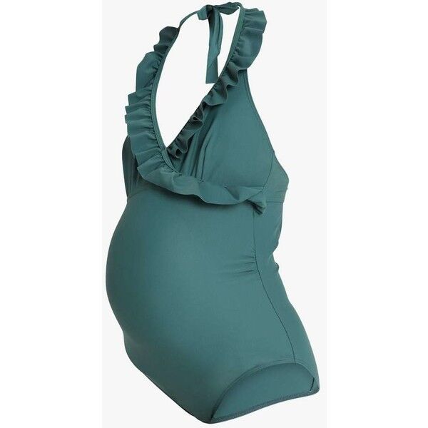 MAMALICIOUS MLANEMONE RUFFLE SWIMSUIT Kostium kąpielowy mallard green M6481G00D