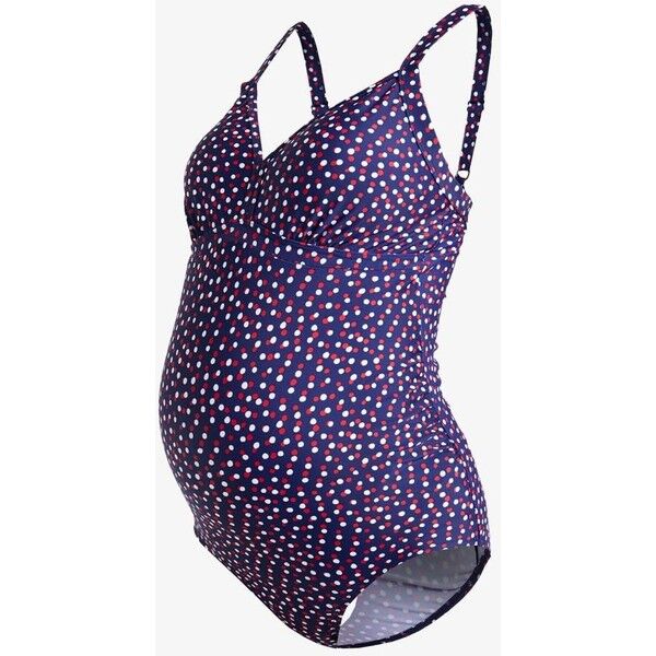 JoJo Maman Bébé SPOT SWIMSUIT Kostium kąpielowy navy J2689E005