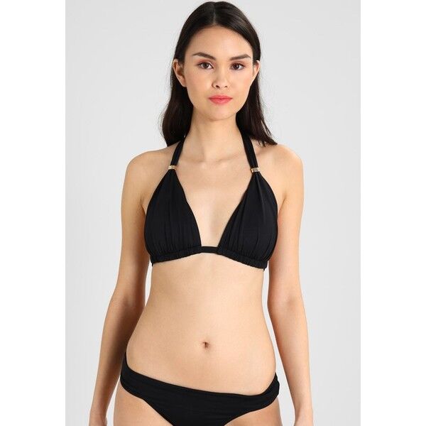 Lauren Ralph Lauren MOLDED CUP SLIDER HAMMERED BARETTE SLIDER Góra od bikini black L4281J001