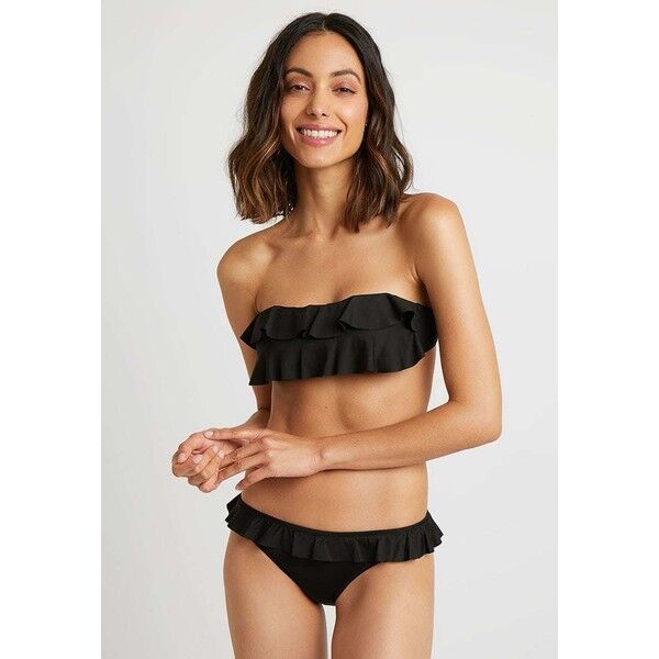 Benetton SOFT BANDEAU BRA BRIEF SIDE WIDTH SET Bikini black 4BE81L009