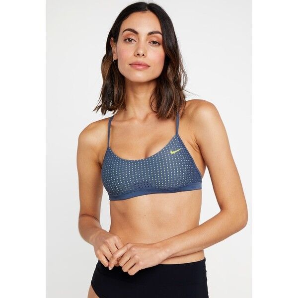 Nike Performance CROSSBACK SPORT Góra od bikini grey/green N1281J00C
