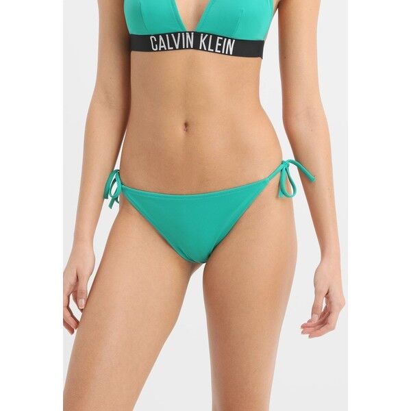 Calvin Klein Swimwear INTENSE POWER CHEEKY STRING SIDE TIE BIKINI Dół od bikini green C1781I001