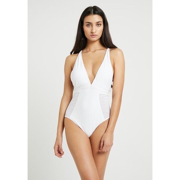 Vero Moda VMMESSA SWIMSUIT Kostium kąpielowy snow white VE181G00D