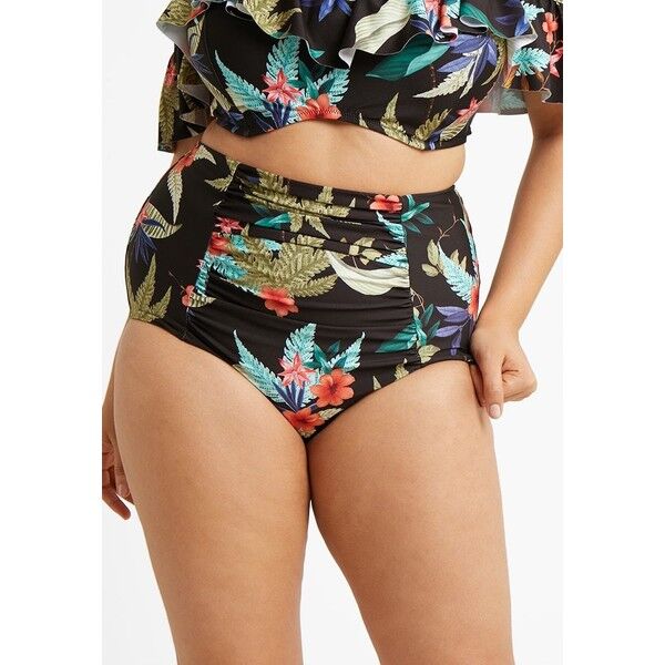 City Chic BAHAMAS BRIEF Dół od bikini black CIA81I00A
