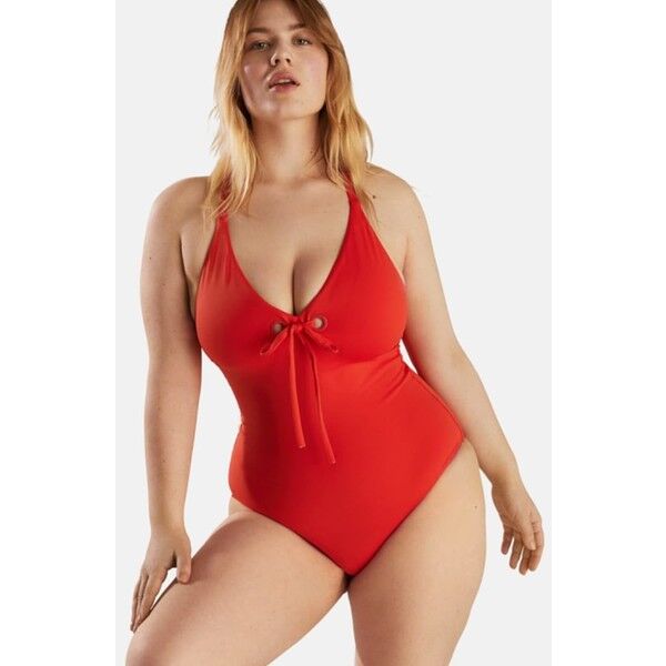 Violeta by Mango MIRANDA Kostium kąpielowy orange VM481G00B