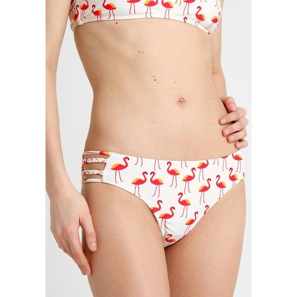 Vero Moda VMFLAMINGO TANGA Dół od bikini white/red VE181I00F