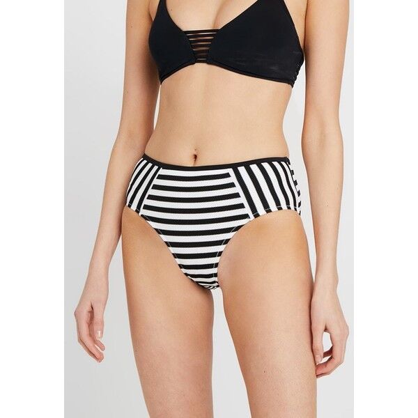 Boux Avenue NAPLES STRIPE MIDI BRIEF Dół od bikini black mix BOF81I00J