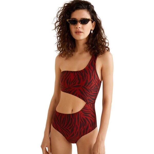 Mango ELBA Kostium kąpielowy bordeaux M9181G00N